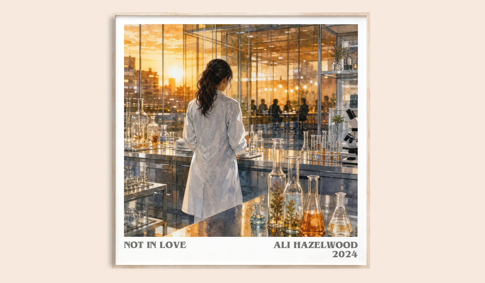 Not In Love Literary Art Print by Ali Hazelwood