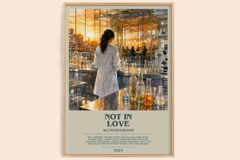 Not In Love Bookish Wall Art by Ali Hazelwood