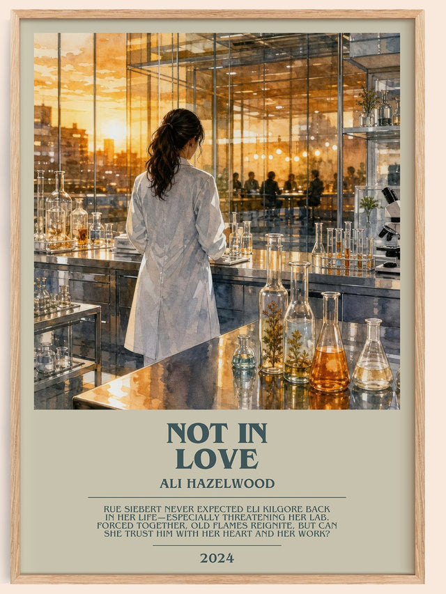 Not In Love Bookish Wall Art by Ali Hazelwood