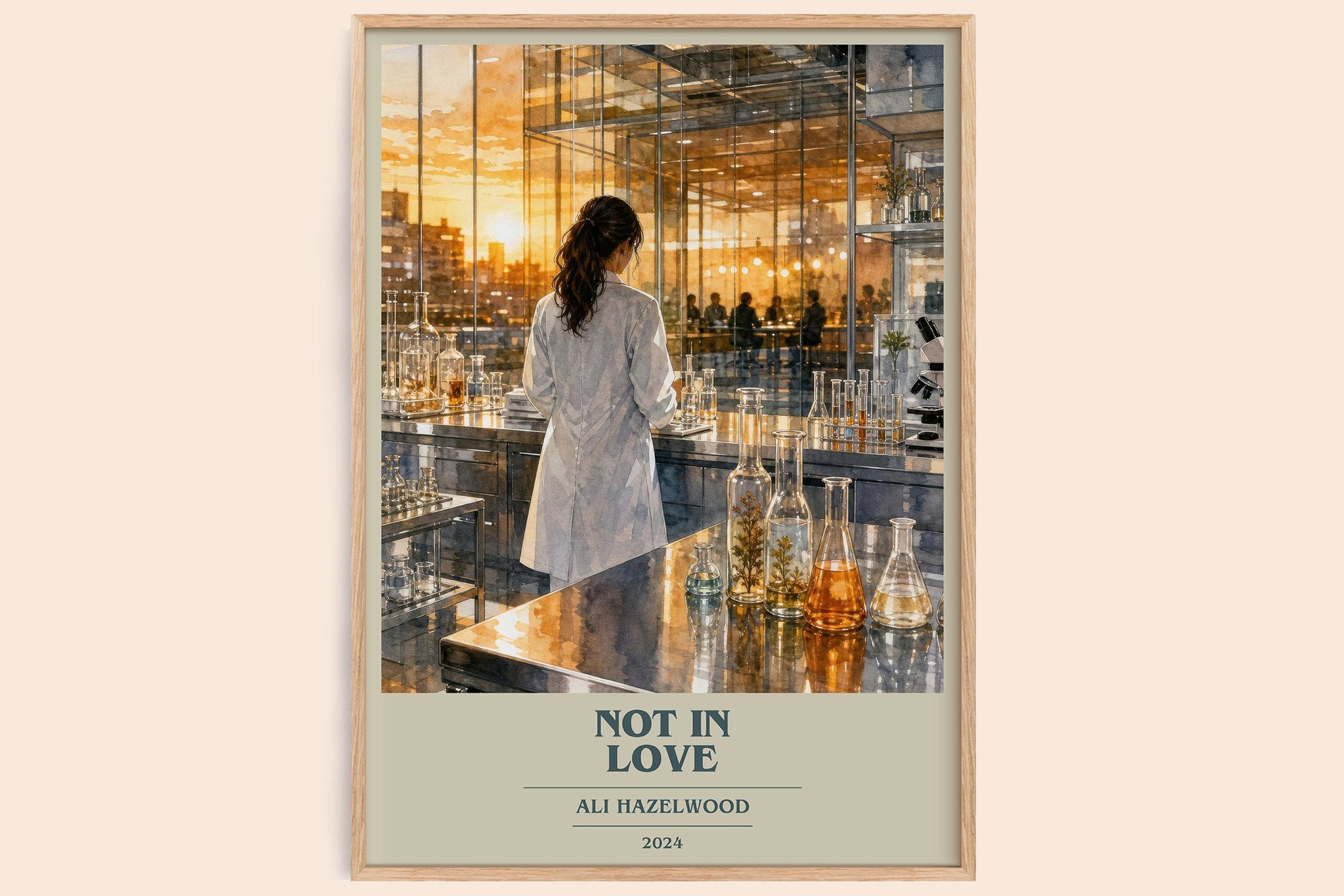 Not In Love Book Cover Poster by Ali Hazelwood