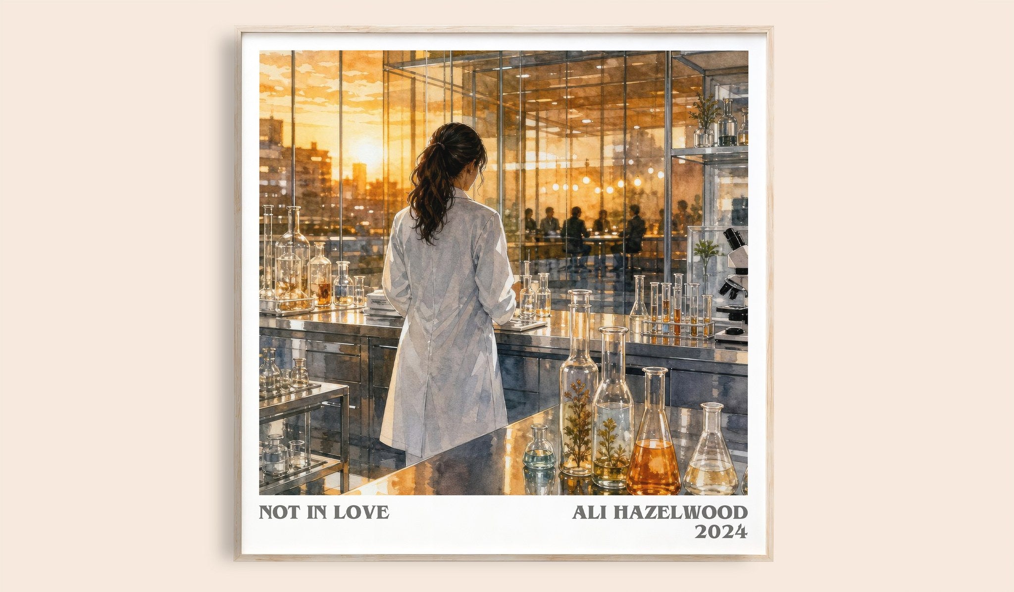 Not In Love Literary Art Print by Ali Hazelwood