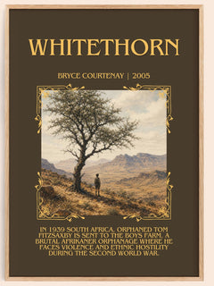 Whitethorn Minimalist Book Poster by Bryce Courtenay – image 1