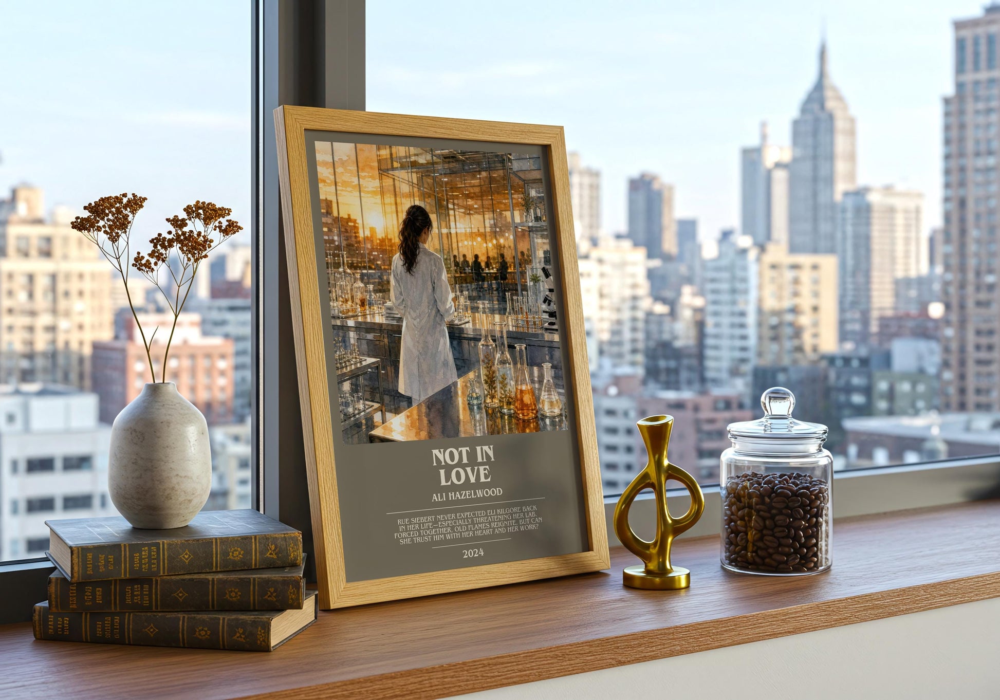 Not In Love Bookish Wall Art by Ali Hazelwood