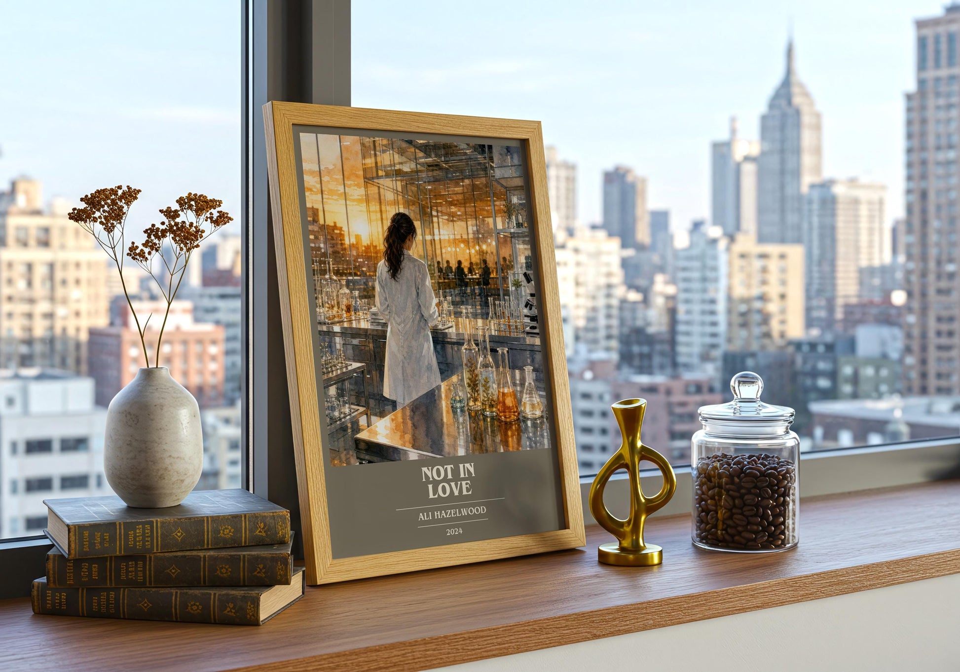 Not In Love Book Cover Poster by Ali Hazelwood