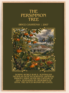 The Persimmon Tree Minimalist Book Poster by Bryce Courtenay – image 1