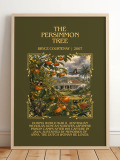 The Persimmon Tree Minimalist Book Poster by Bryce Courtenay – image 2