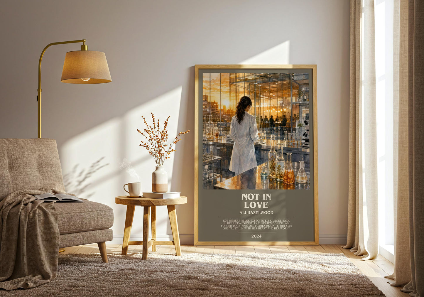 Not In Love Bookish Wall Art by Ali Hazelwood