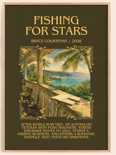 Fishing For Stars Minimalist Book Poster by Bryce Courtenay – image 1