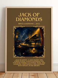 Jack Of Diamonds Minimalist Book Poster by Bryce Courtenay – image 2