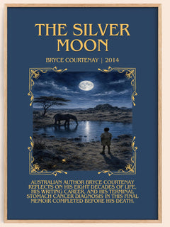 The Silver Moon Minimalist Book Poster by Bryce Courtenay – image 1