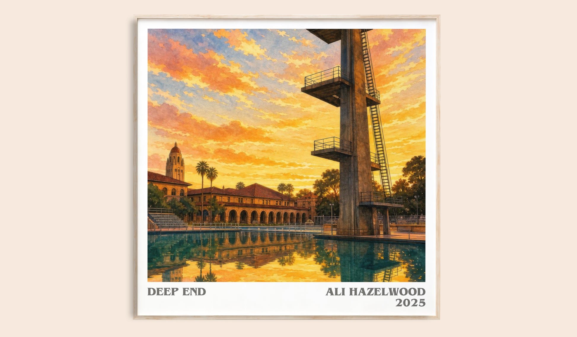 Deep End Literary Art Print by Ali Hazelwood