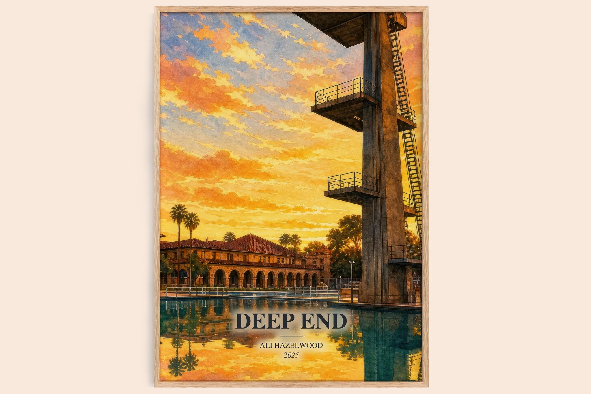 Deep End Book Watercolour Illustration by Ali Hazelwood