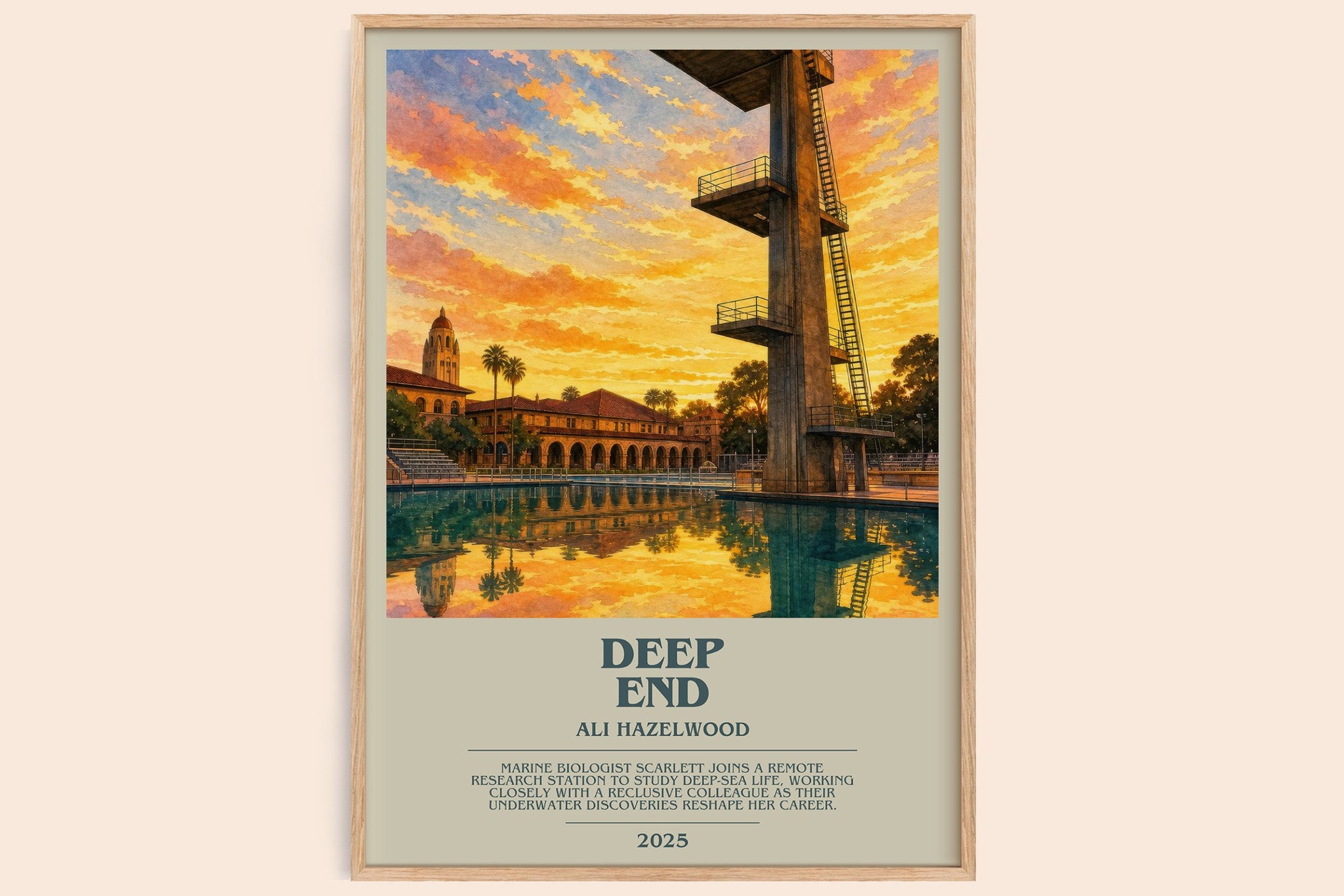 Deep End Bookish Wall Art by Ali Hazelwood