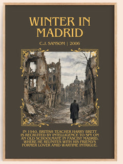 Winter In Madrid Minimalist Book Poster by C.J. Sansom – image 1
