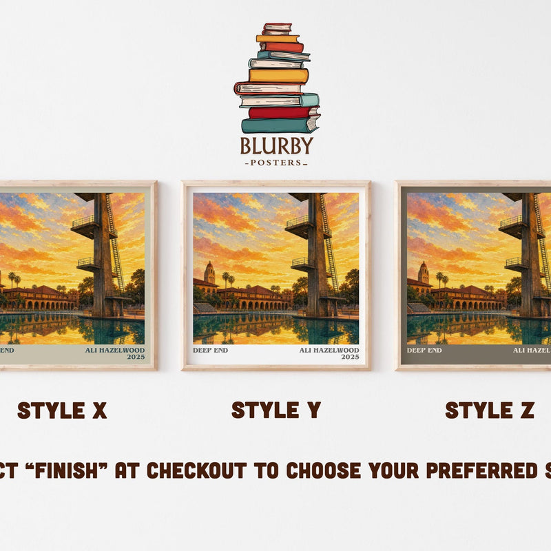 Deep End Literary Art Print by Ali Hazelwood