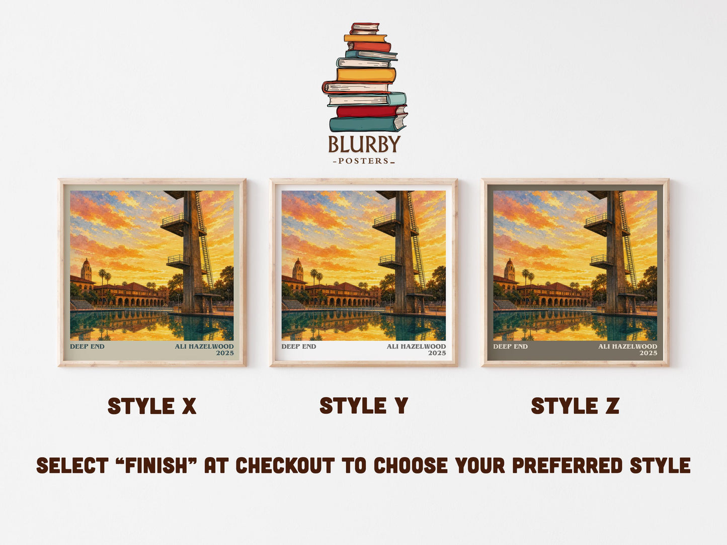 Deep End Literary Art Print by Ali Hazelwood