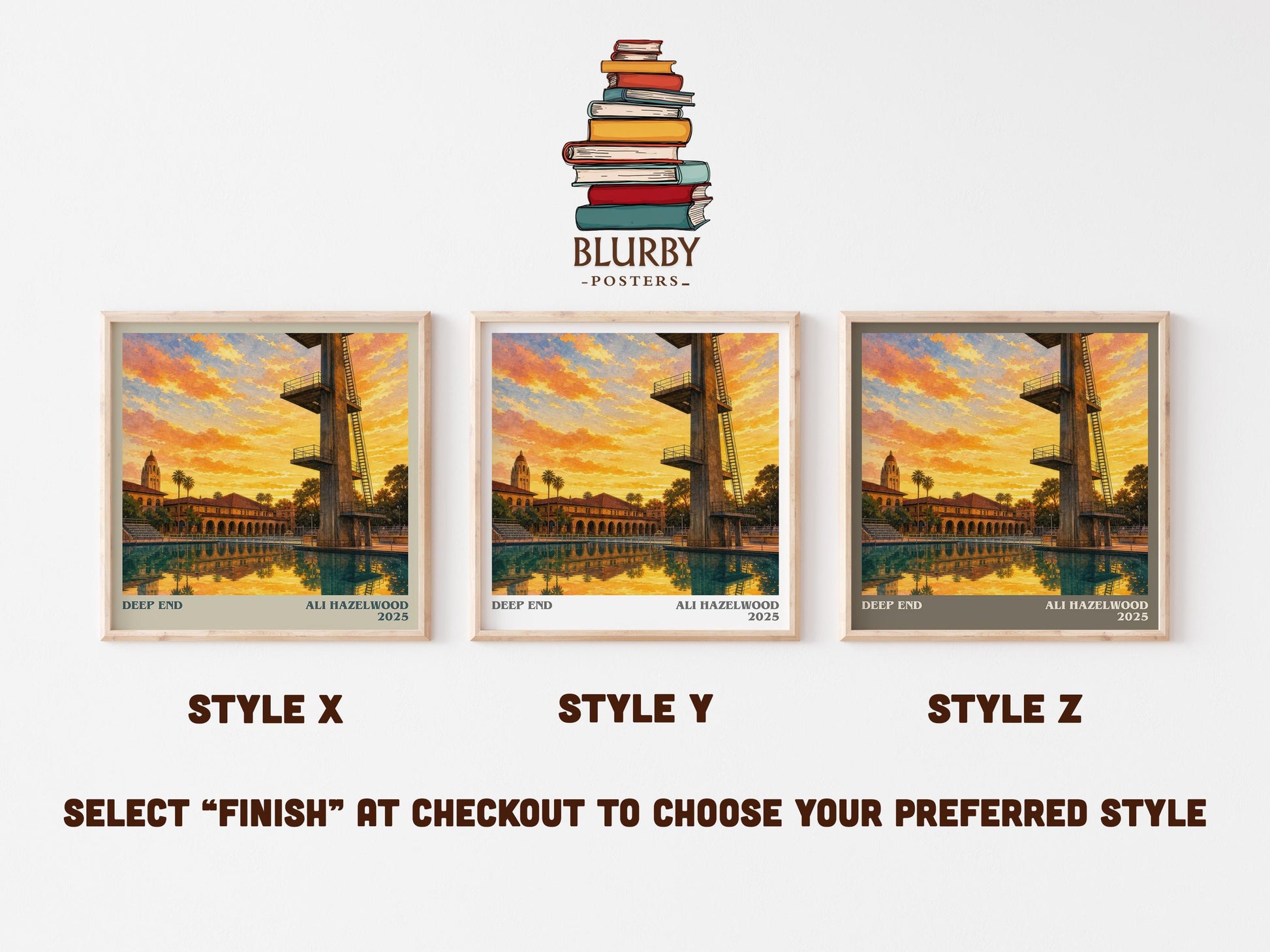 Deep End Literary Art Print by Ali Hazelwood