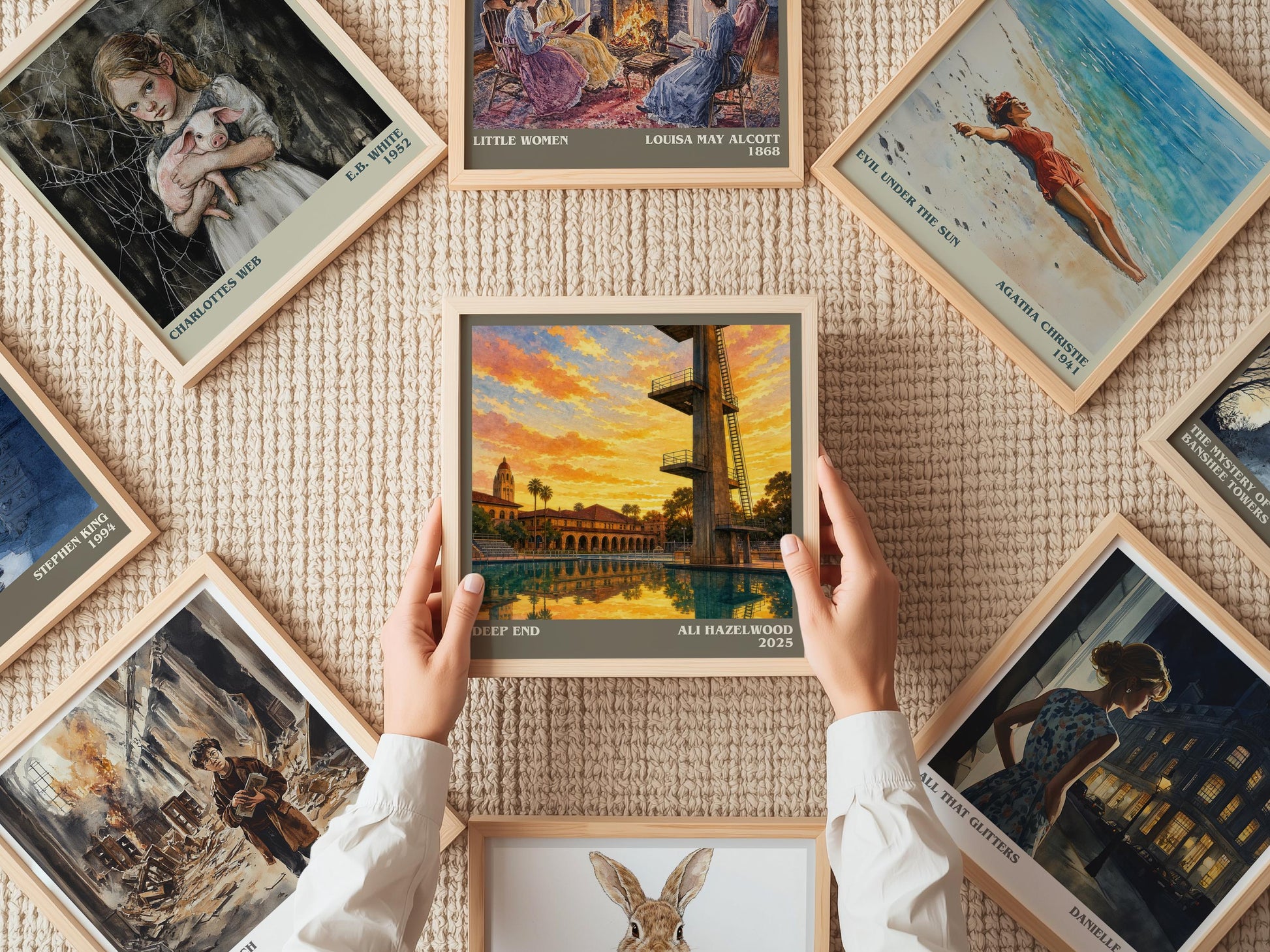 Deep End Literary Art Print by Ali Hazelwood