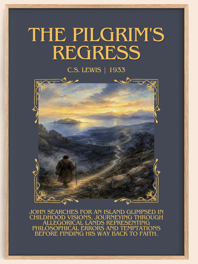 The Pilgrim'S Regress Minimalist Book Poster by C.S. Lewis