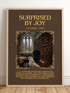 Surprised By Joy Minimalist Book Poster by C.S. Lewis – image 2