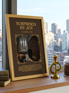 Surprised By Joy Minimalist Book Poster by C.S. Lewis – image 3