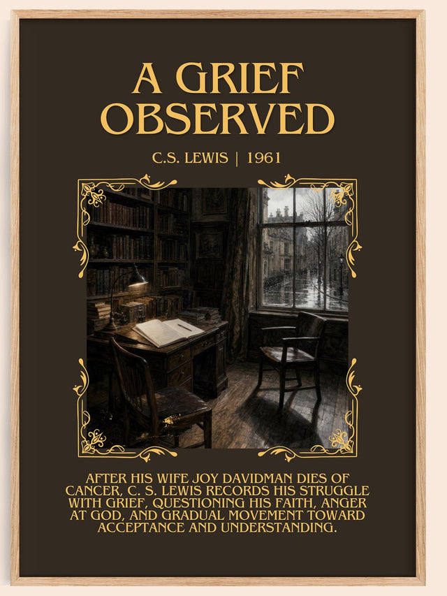 A Grief Observed Minimalist Book Poster by C.S. Lewis