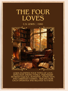 The Four Loves Minimalist Book Poster by C.S. Lewis – image 1