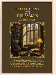 Reflections On The Psalms Minimalist Book Poster by C.S. Lewis – image 1