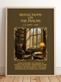 Reflections On The Psalms Minimalist Book Poster by C.S. Lewis – image 2