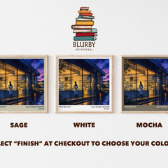 Miscreant literary print framed by window – literary home decor
