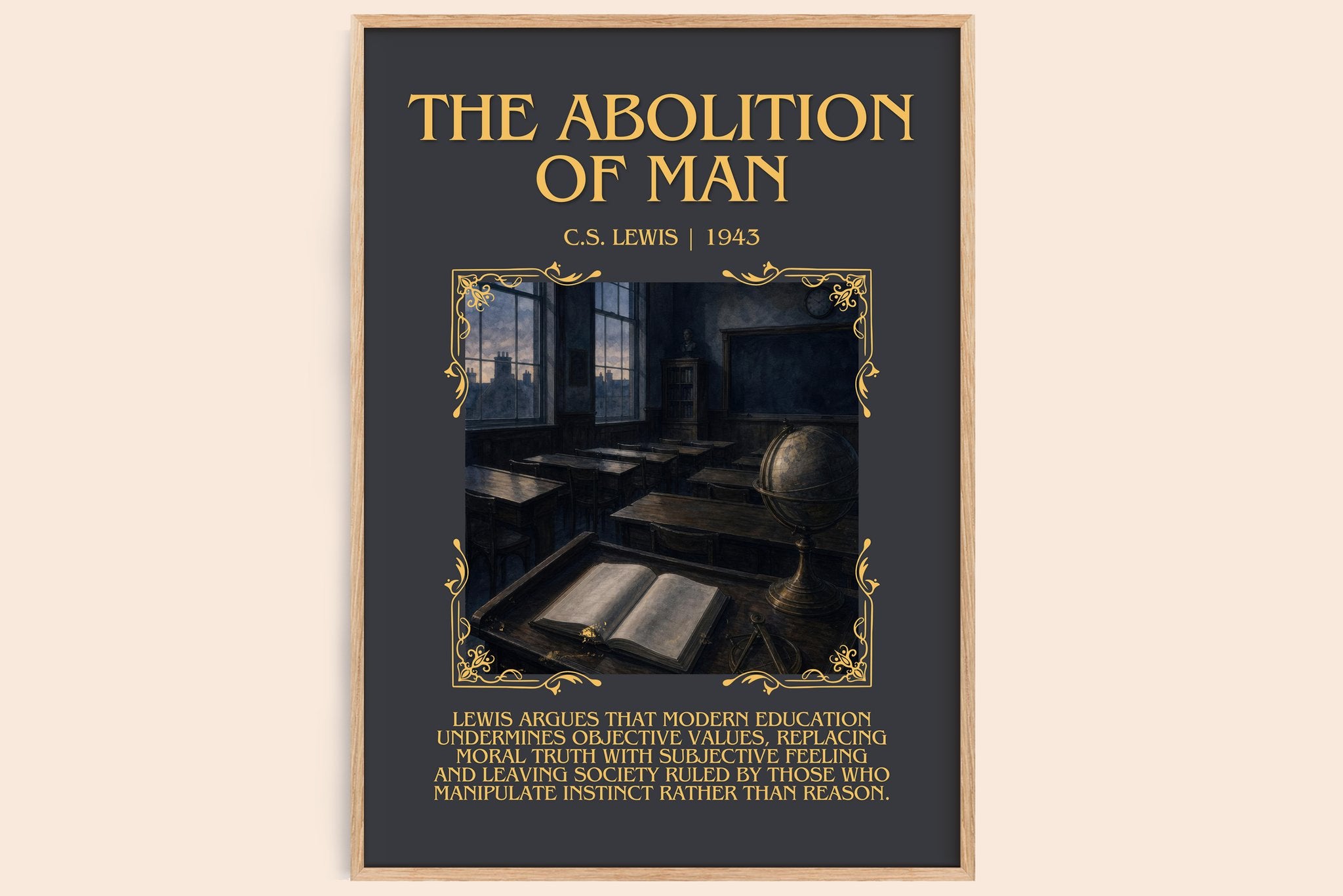 The Abolition Of Man Minimalist Book Poster by C.S. Lewis