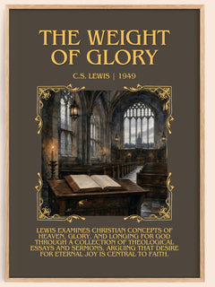 The Weight Of Glory Minimalist Book Poster by C.S. Lewis – image 1
