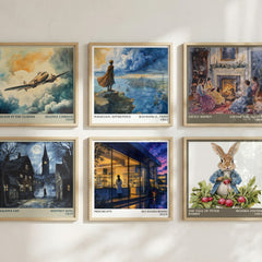 Miscreant literary print in frame leaning in hallway – romance wall art