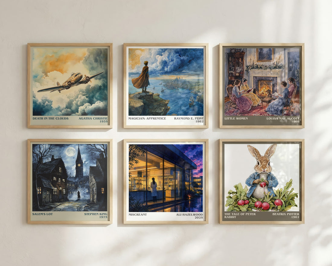 Miscreant literary print in frame leaning in hallway – romance wall art