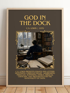 God In The Dock Minimalist Book Poster by C.S. Lewis – image 2
