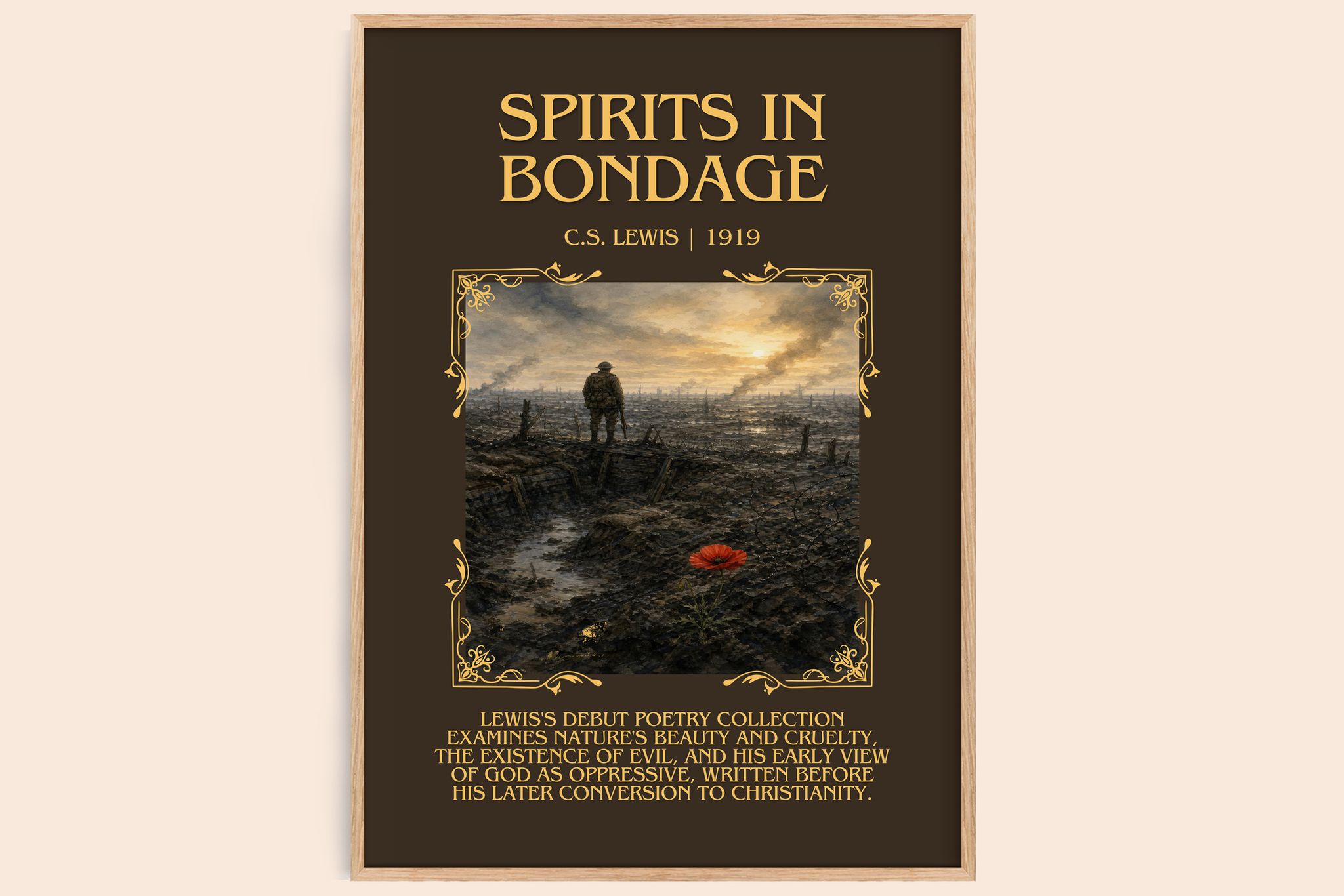 Spirits In Bondage Minimalist Book Poster by C.S. Lewis
