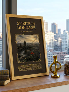 Spirits In Bondage Minimalist Book Poster by C.S. Lewis – image 3