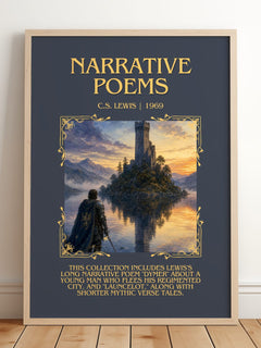 Narrative Poems Minimalist Book Poster by C.S. Lewis – image 2