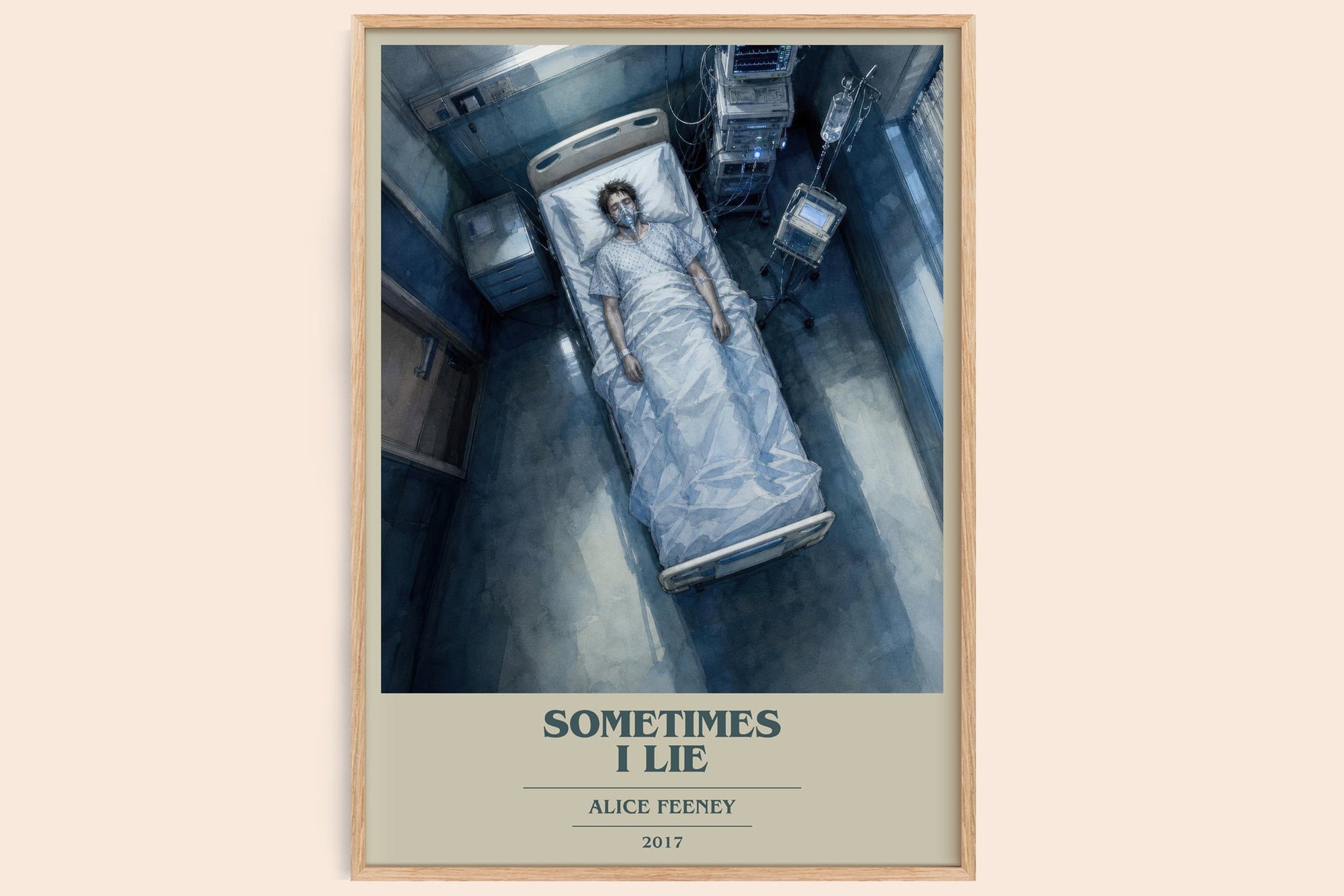 Sometimes I Lie Book Cover Poster by Alice Feeney