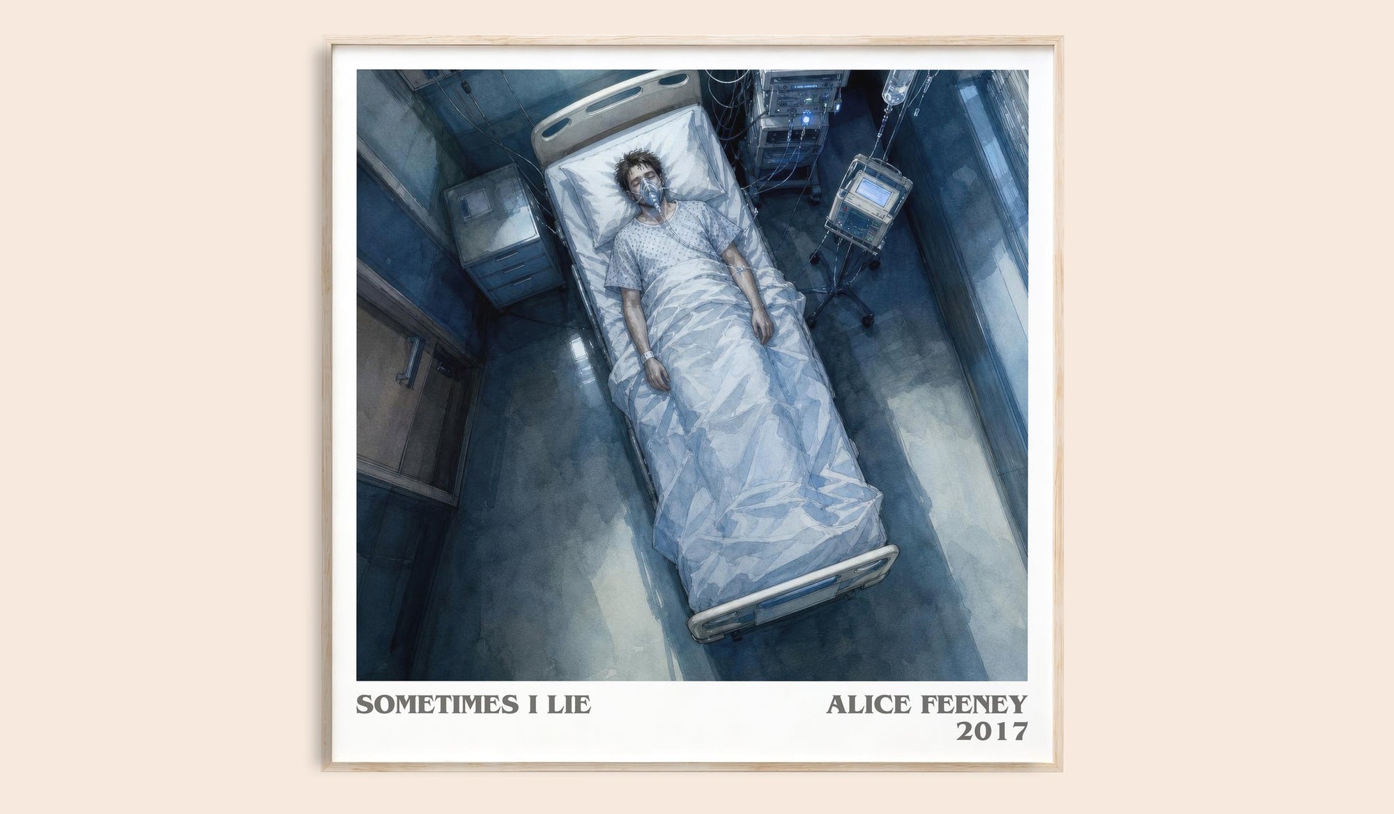 Sometimes I Lie Literary Art Print by Alice Feeney
