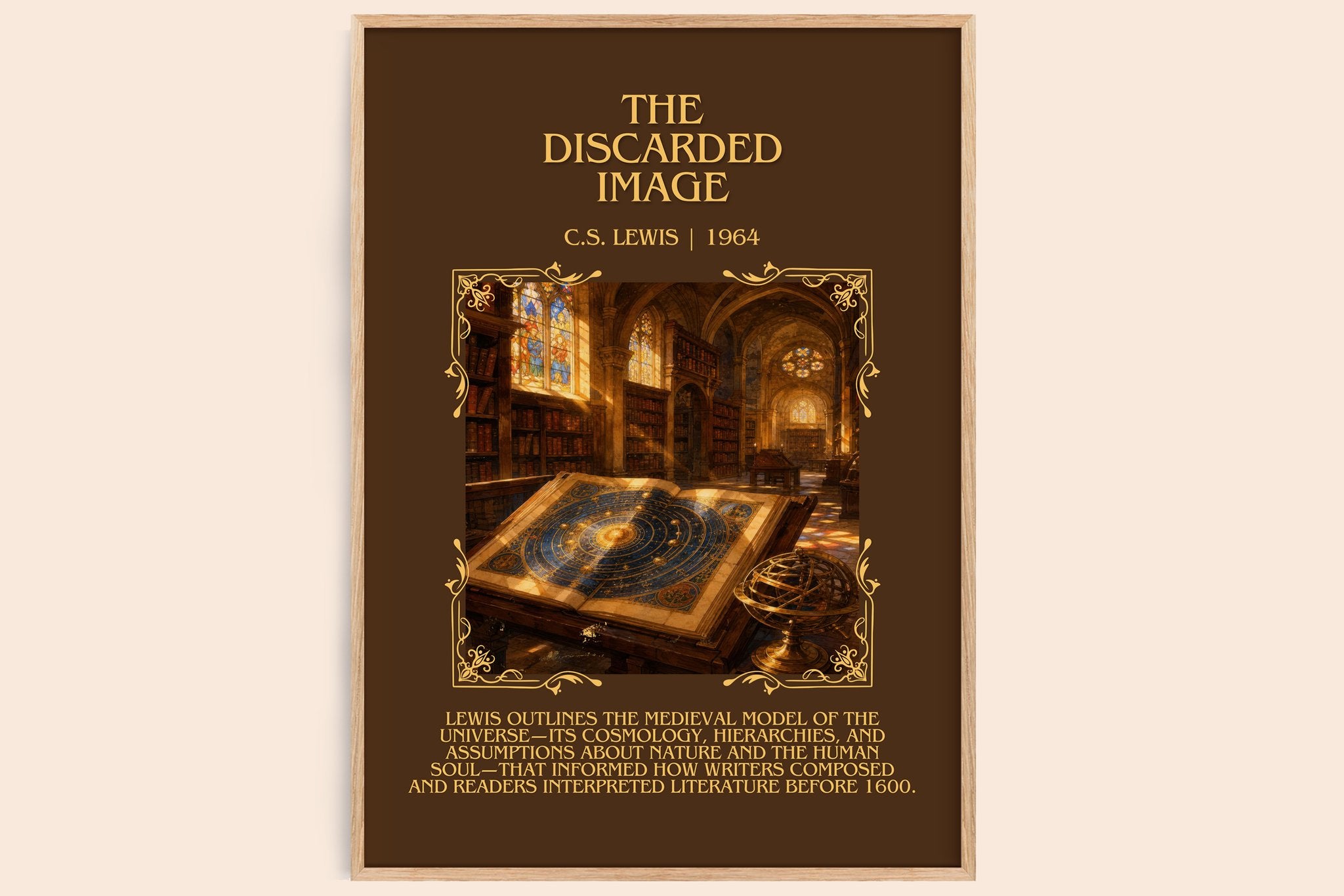 The Discarded Image Minimalist Book Poster by C.S. Lewis