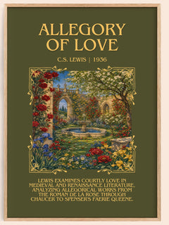 Allegory Of Love Minimalist Book Poster by C.S. Lewis – image 1