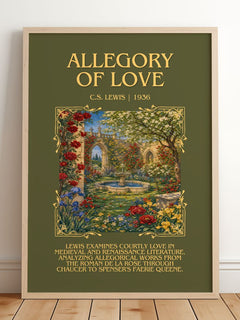 Allegory Of Love Minimalist Book Poster by C.S. Lewis – image 2