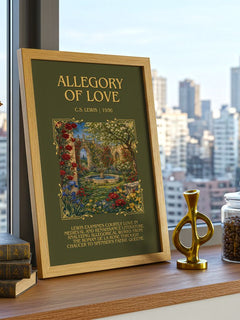 Allegory Of Love Minimalist Book Poster by C.S. Lewis – image 3