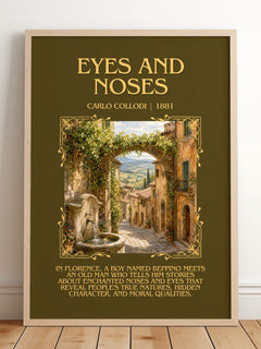 Eyes And Noses Minimalist Book Poster by Carlo Collodi – image 2