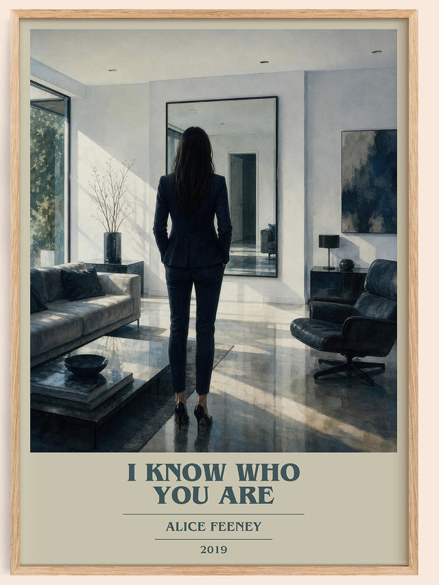 I Know Who You Are Book Cover Poster by Alice Feeney