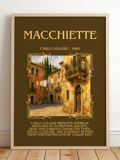 Macchiette Minimalist Book Poster by Carlo Collodi – image 2