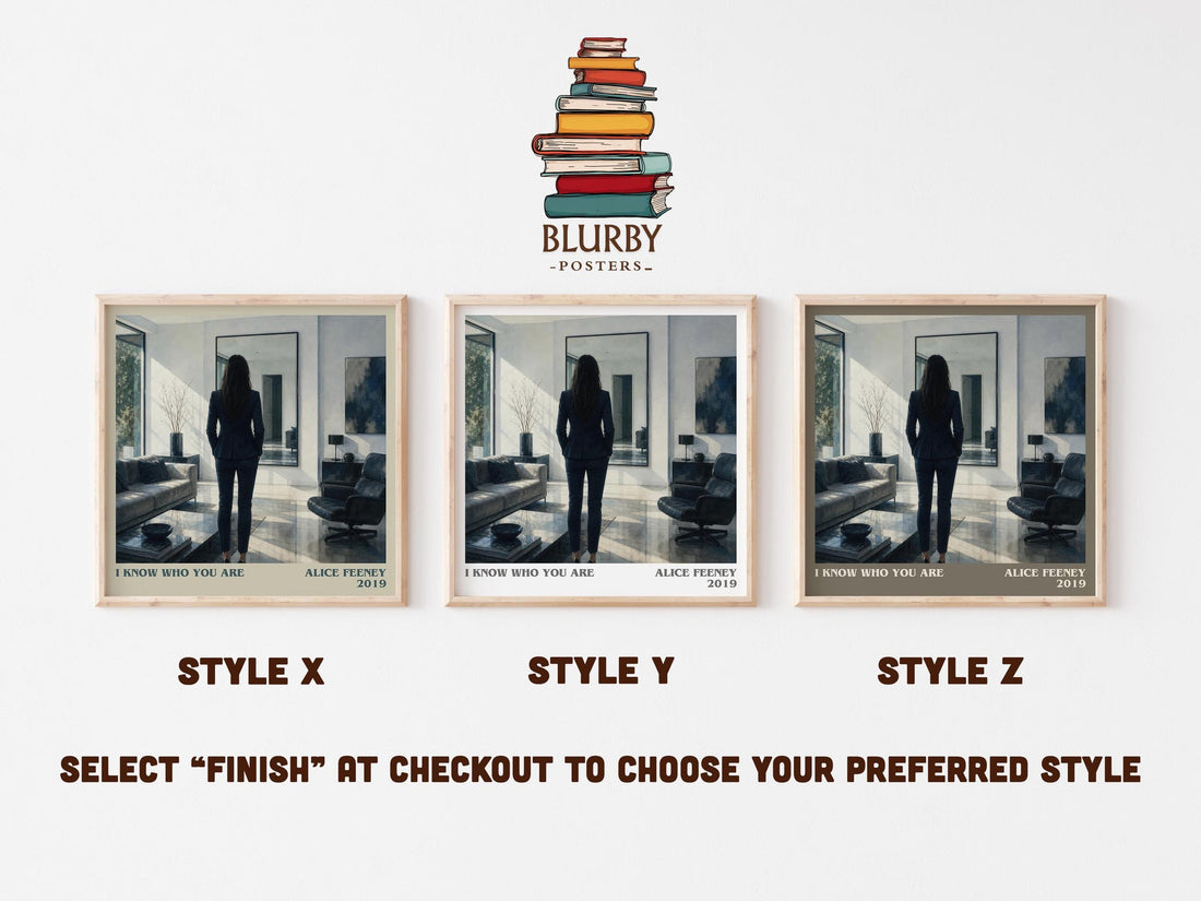 I Know Who You Are Literary Art Print by Alice Feeney (mockup)