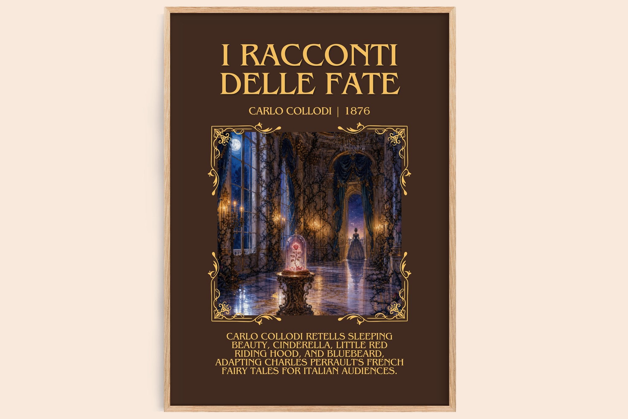 I Racconti Delle Fate Minimalist Book Poster by Carlo Collodi