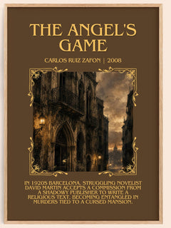 The Angel'S Game Minimalist Book Poster by Carlos Ruiz Zafón – image 1